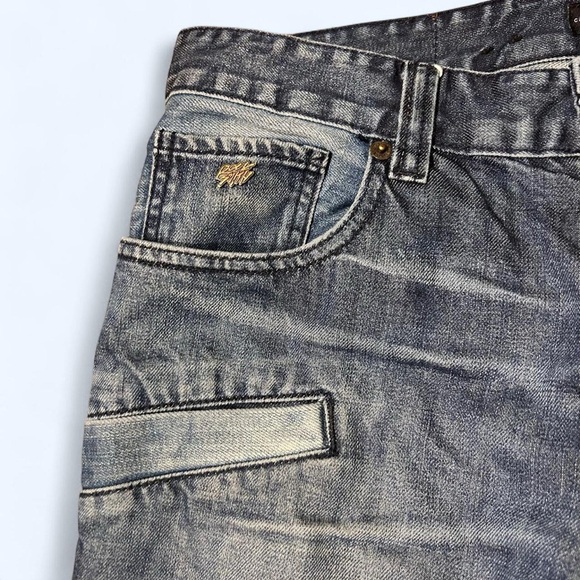 Grunge Denim Patchwork Distressed Jeans by Rocksmith! - Picture 4 of 7